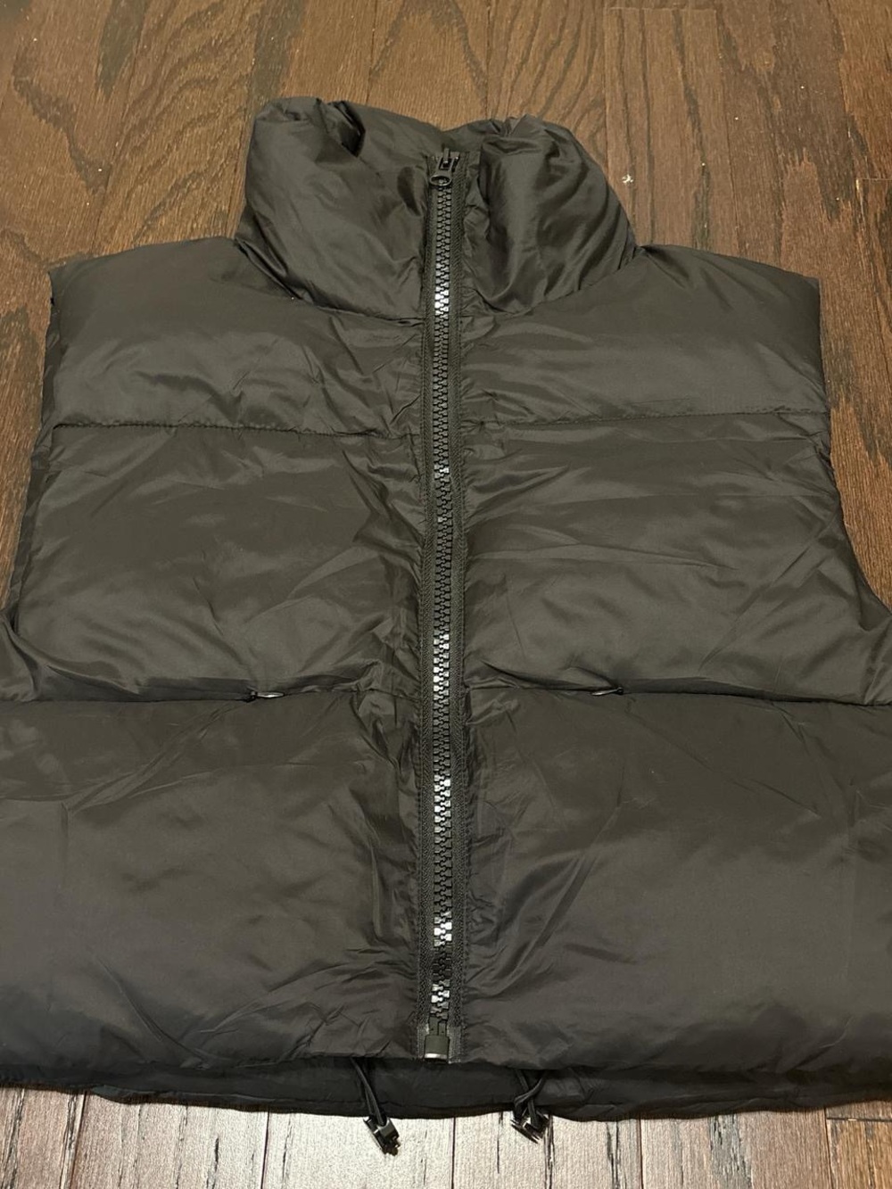 Black puffer jacket